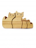 Игрушка деревянная "Котики"